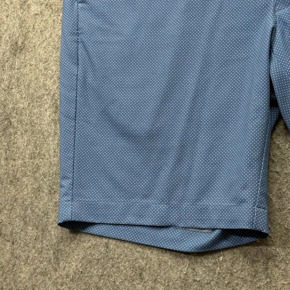 Peter Millar Golf Shorts Men 34 Blue Polka Dot Performance 9" Stretch - Picture 5 of 16